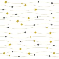 Pattern with lines and geometric shapes