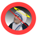 Mother Teresa prohibition sign