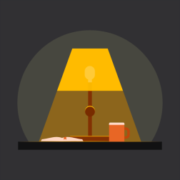 Studying in the night