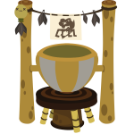 Tribal cooking pot