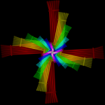 Abstract crossing pattern