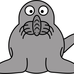 Cartoon Elephant Seal