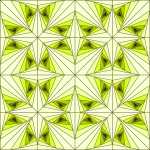 Triangular pattern in green color