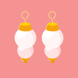Pair of earrings
