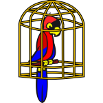 Parrot in a cage