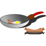 Eggs and sausages
