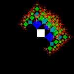 Disappearing fractal