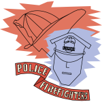 Police and firefighters