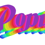 Popular Rainbow Color Text