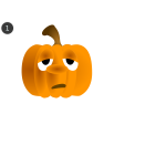 Pumpkins drawing animation tutorial sign vector clip art