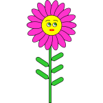Purple smiling flower