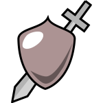 Sword and shield icon