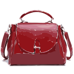 red purse leather