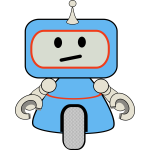 robot little blue