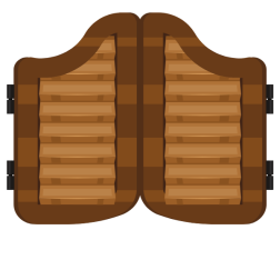 Wild West saloon doors