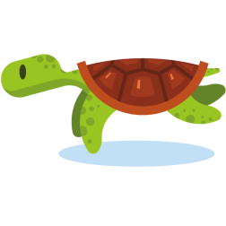 Cute sea turtle