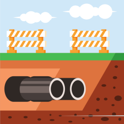 Sewage pipes