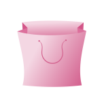 Pink bag icon