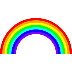 Simple 7 Color Rainbow Arc