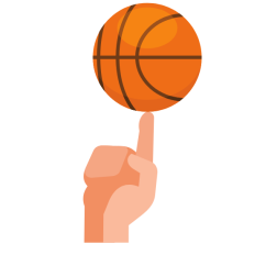 Spinning basketball
