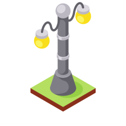 Streetlamp isometric 3D