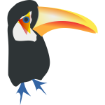 Toucan bird clip art