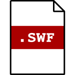 SWF icon vector image