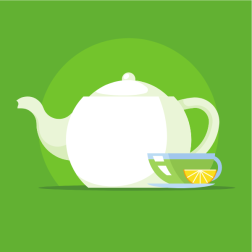 Lemon tea drink