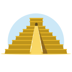 Pyramid temple