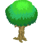 Pixel tree image