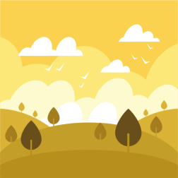 Autumn colors landscape