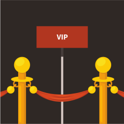 Entrance for VIP persons