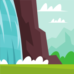 Waterfall splash
