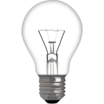 Photorealistic lightbulb vector illustration