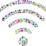 Colored Wi-Fi signal