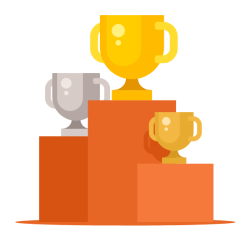 Trophies for winners