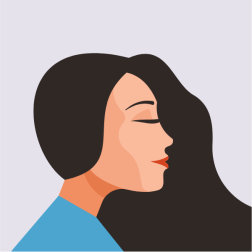 Woman profile view