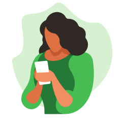 Woman using a mobile phone