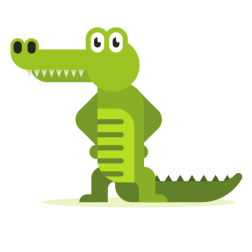 Confused crocodile
