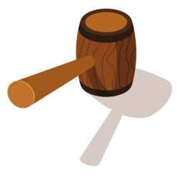 Wooden gavel